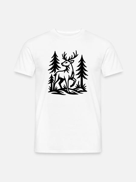 chevreuil - T-shirt homme - blanc