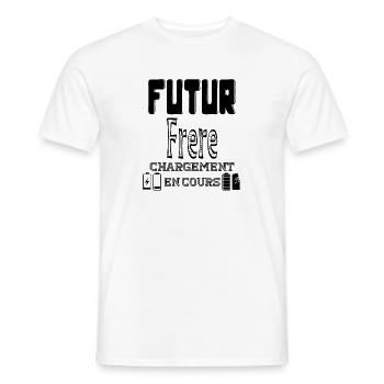 Future Brother wird geladen in Bearbeitung - Männer T-Shirt - Weiß - Vorne - AI Model Male 178 dark (178cm)