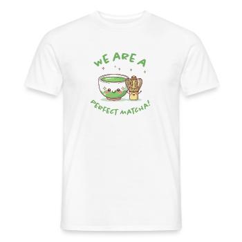 Perfect matcha moment - Men's T-Shirt - white - Front - AI Model Male 178 dark (178cm)