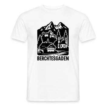 Berchtesgaden Silhouette Landmark - Men's T-Shirt - white - Front - AI Model Male 178 dark (178cm)