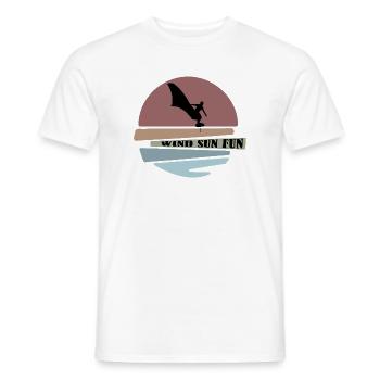Wingfoil sunset Silhouette - Männer T-Shirt - Weiß - Vorne - AI Model Male 178 dark (178cm)