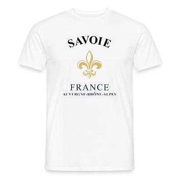 Savoie France Frankreich - Männer T-Shirt - Weiß - Vorne - AI Model Male 178 dark (178cm)