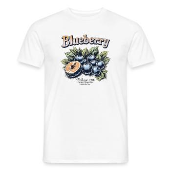 Bleuets millésimés - T-shirt homme - blanc - Devant - AI Model Male 178 dark (178cm)