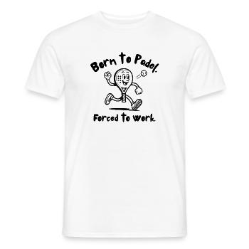 Padel Padel Tennis Sport Sport Gift - Men's T-Shirt - white - Front - AI Model Male 178 dark (178cm)