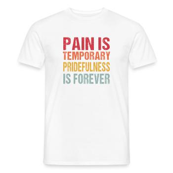 Bodybuilding Fitness Vintage Gym Idrottare Träning - T-shirt herr - vit - Fram - AI Model Male 178 dark (178cm)