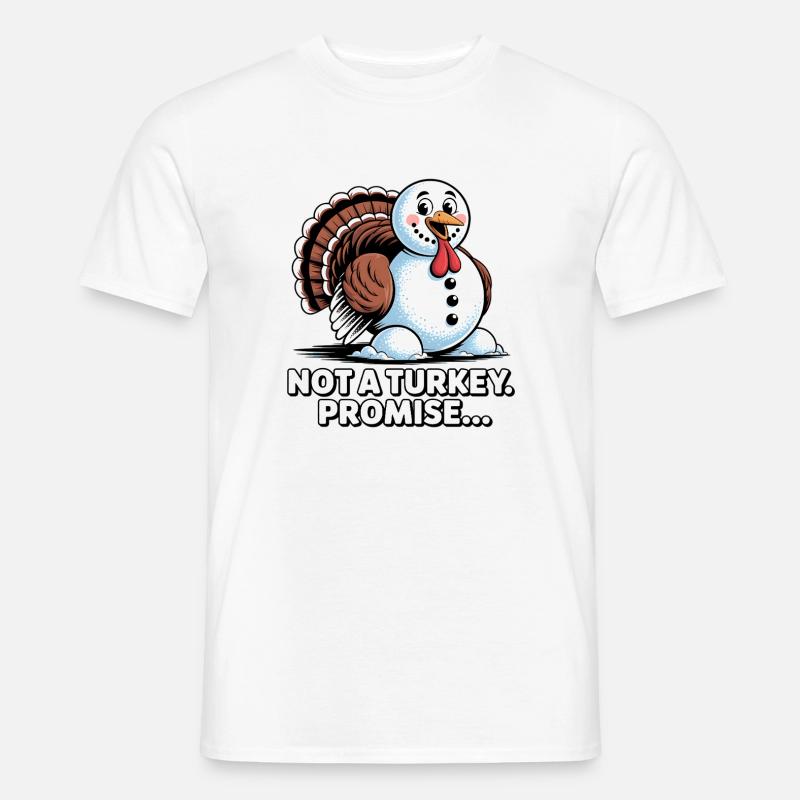 Pas de dinde pour le dîner - T-shirt homme - blanc