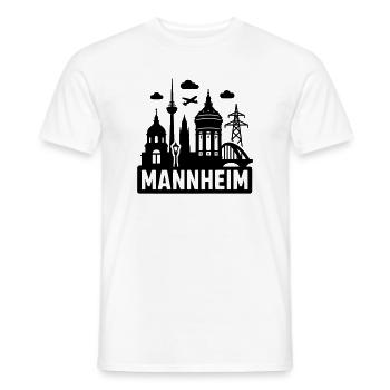 Mannheim Silhouette - Men's T-Shirt - white - Front - AI Model Male 178 dark (178cm)