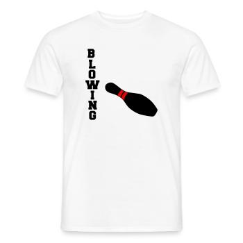 Blowing - Men's T-Shirt - white - Front - AI Model Male 178 dark (178cm)