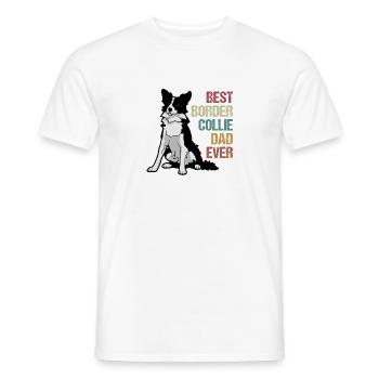 Border Collie Schäferhund Eigensinnig Lustig Hüten - Männer T-Shirt - Weiß - Vorne - AI Model Male 178 dark (178cm)
