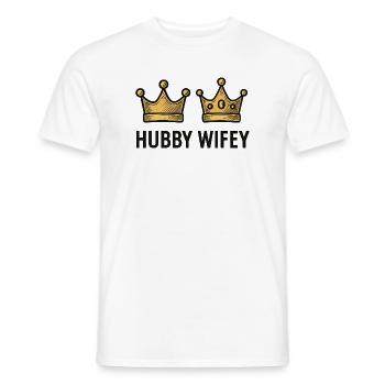 Ehemann & Ehefrau | Hochzeit | Junggesellinnenabschied - Männer T-Shirt - Weiß - Vorne - AI Model Male 178 dark (178cm)
