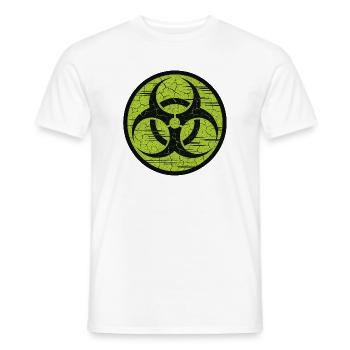 Underground biohazard - Contamination Zombie - Men's T-Shirt - white - Front - AI Model Male 178 dark (178cm)