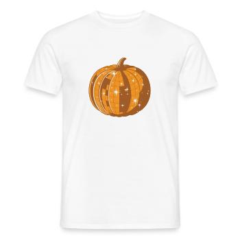 Retro-Glitzerkürbis - Männer T-Shirt - Weiß - Vorne - AI Model Male 178 dark (178cm)