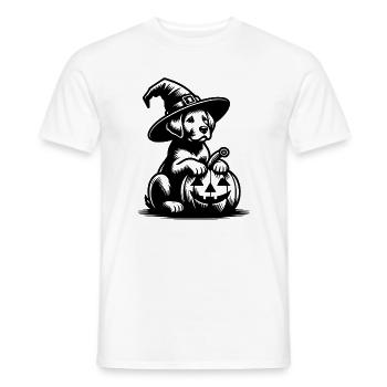 Halloween-Hund - Männer T-Shirt - Weiß - Vorne - AI Model Male 178 dark (178cm)