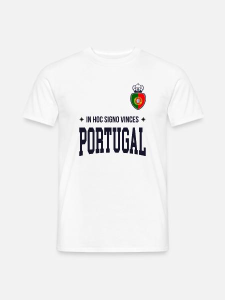 Portugalia Bold 2025 Koszulka Typograficzna - T-shirt męski - biały