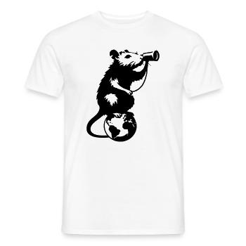 Le rat a une nostalgie - T-shirt homme - blanc - Devant - AI Model Male 178 dark (178cm)