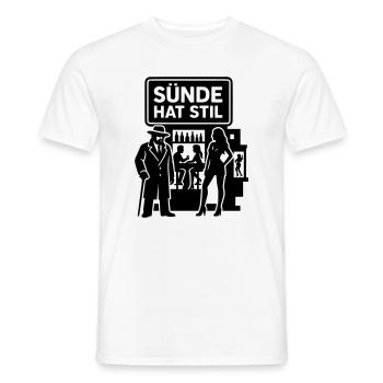 Sin a du style Sortir Vie nocturne - T-shirt homme - blanc - Devant - AI Model Male 178 dark (178cm)