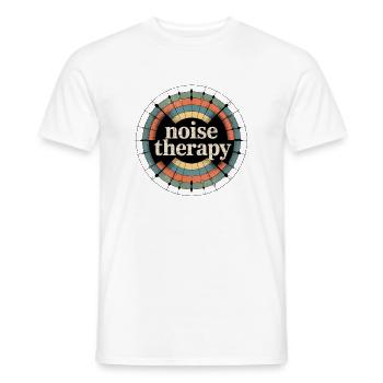 Rétro Grunge – Thérapie par le bruit - T-shirt homme - blanc - Devant - AI Model Male 178 dark (178cm)