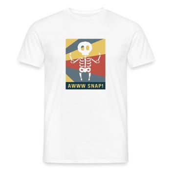Fracture du bras Fracture osseuse du squelette d’Halloween - T-shirt homme - blanc - Devant - AI Model Male 178 dark (178cm)