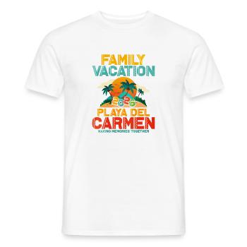 Family Vacation 2026 Playa del Carmen - Männer T-Shirt - Weiß - Vorne - AI Model Male 178 dark (178cm)
