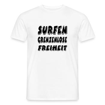 Surf - T-shirt homme - blanc - Devant - AI Model Male 178 dark (178cm)