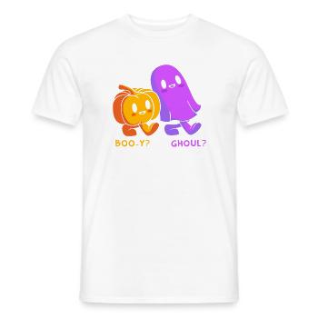 Halloween Gender Reveal - Männer T-Shirt - Weiß - Vorne - AI Model Male 178 dark (178cm)