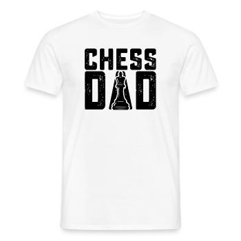 Schach Papa Lustiger Schachspieler Vater - Männer T-Shirt - Weiß - Vorne - AI Model Male 178 dark (178cm)