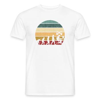 Gamer Game Video Game Blueberry Vintage Gaming - Men's T-Shirt - white - Front - AI Model Male 178 dark (178cm)