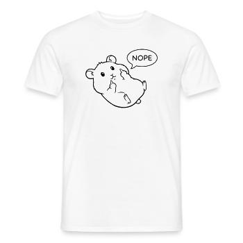 Faul Hamster Hamsterliebhaber Hamsterbesitzer - Männer T-Shirt - Weiß - Vorne - AI Model Male 178 dark (178cm)