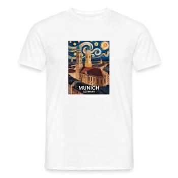 Munich - T-shirt homme - blanc - Devant - AI Model Male 178 dark (178cm)