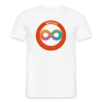 Coach Agile : Résultat vs Sortie - T-shirt homme - blanc - Devant - AI Model Male 178 dark (178cm)
