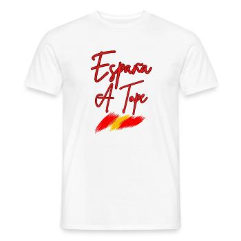 Spain A Tope Neon - Men's T-Shirt - white - Front - AI Model Male 178 dark (178cm)