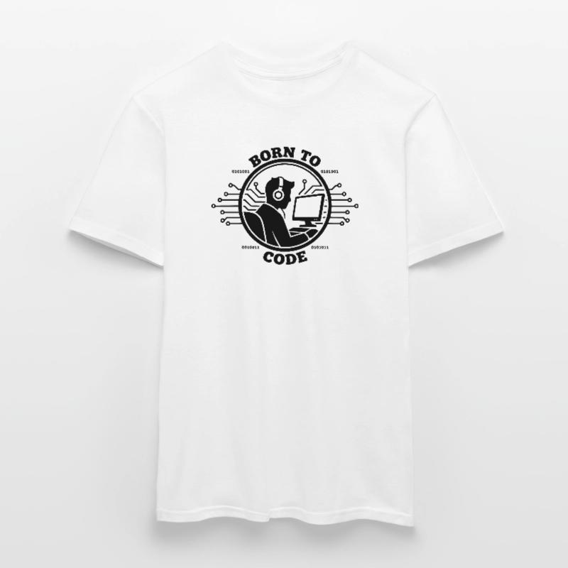 Programmierer, der zum Programmieren geboren wurde Programmierer Männer T-Shirt