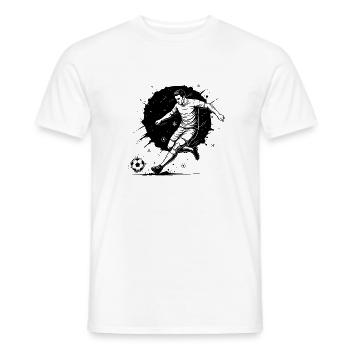 Soccer Ball Illustration - Men's T-Shirt - white - Front - AI Model Male 178 dark (178cm)