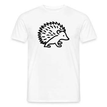 Stachelschwein - Männer T-Shirt - Weiß - Vorne - AI Model Male 178 dark (178cm)