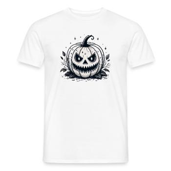 Retro-Monochromer Kürbis - Männer T-Shirt - Weiß - Vorne - AI Model Male 178 dark (178cm)