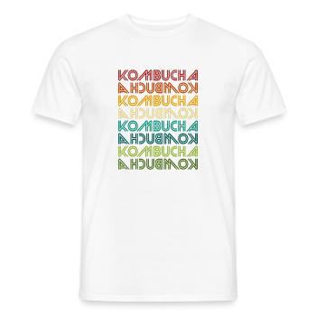 Kombucha Gradient Multi-Print - Men's T-Shirt - white - Front - AI Model Male 178 dark (178cm)