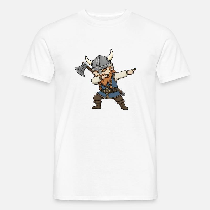 Wikinger Dab - Männer T-Shirt - Weiß