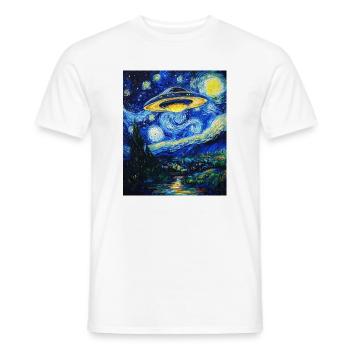 OVNI Alien Alien soucoupe volante - T-shirt homme - blanc - Devant - AI Model Male 178 dark (178cm)