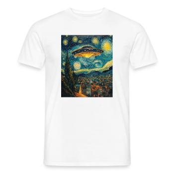 OVNI Alien Alien soucoupe volante - T-shirt homme - blanc - Devant - AI Model Male 178 dark (178cm)