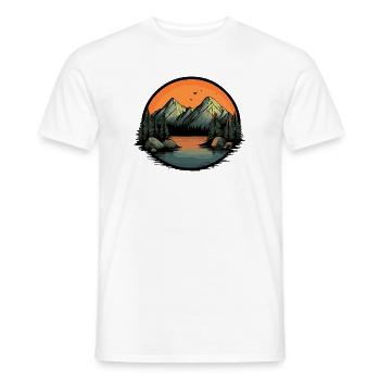 Berge Natur - Männer T-Shirt - Weiß - Vorne - AI Model Male 178 dark (178cm)