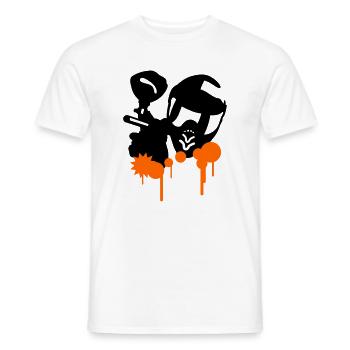 Paintball - Männer T-Shirt - Weiß - Vorne - AI Model Male 178 dark (178cm)