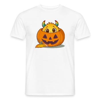 Monstres d’Halloween dans la citrouille : un doux plaisir effrayant - T-shirt homme - blanc - Devant - AI Model Male 178 dark (178cm)