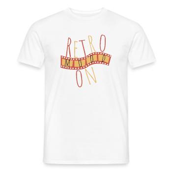 Ambiance rétro – Style vintage - T-shirt homme - blanc - Devant - AI Model Male 178 dark (178cm)