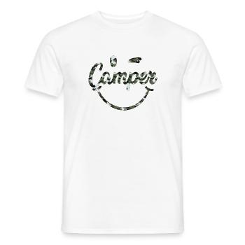Camper Smile camouflage noir blanc - T-shirt homme - blanc - Devant - AI Model Male 178 dark (178cm)