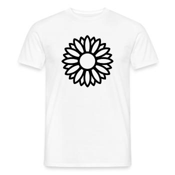 tournesol - T-shirt homme - blanc - Devant - AI Model Male 178 dark (178cm)