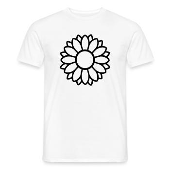 tournesol - T-shirt homme - blanc - Devant - AI Model Male 178 dark (178cm)