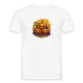 Citrouille Gang Halloween Imprimer - T-shirt homme - blanc - Devant - AI Model Male 178 dark (178cm)