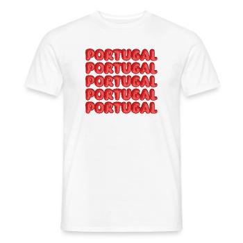 Portugal - T-shirt homme - blanc - Devant - AI Model Male 178 dark (178cm)