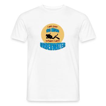 OVER THE MOON - Men's T-Shirt - white - Front - AI Model Male 178 dark (178cm)