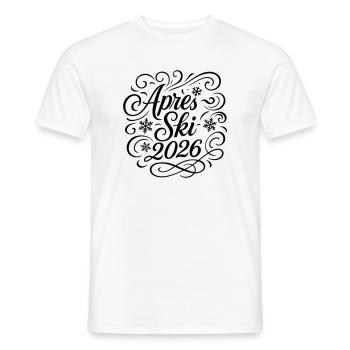 Apres Ski 2026 Party - Männer T-Shirt - Weiß - Vorne - AI Model Male 178 dark (178cm)